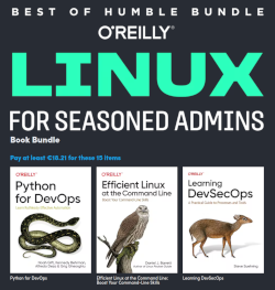 Linux books from O'Reilly via Humble bundle